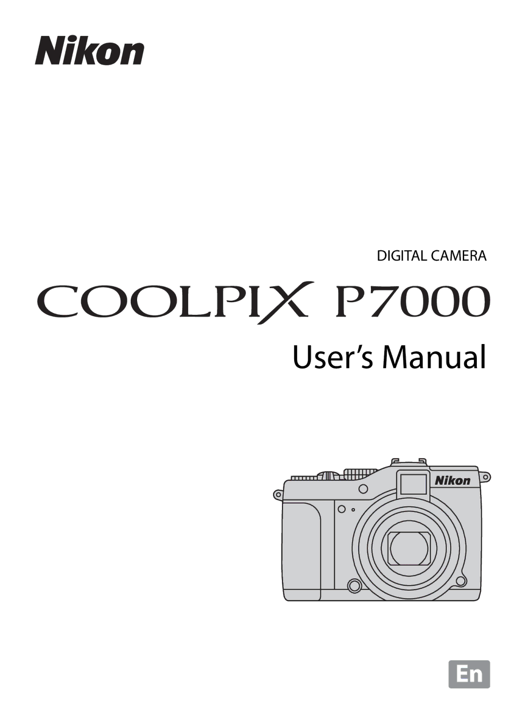 Nikon COOLPIXP7000 user manual User’s Manual 