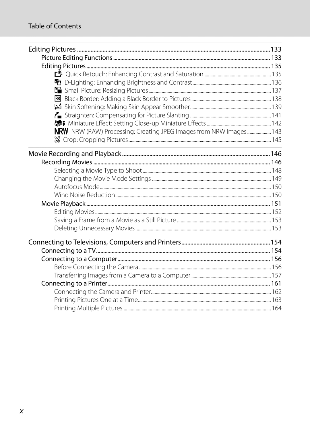 Nikon COOLPIXP7000 user manual 133 