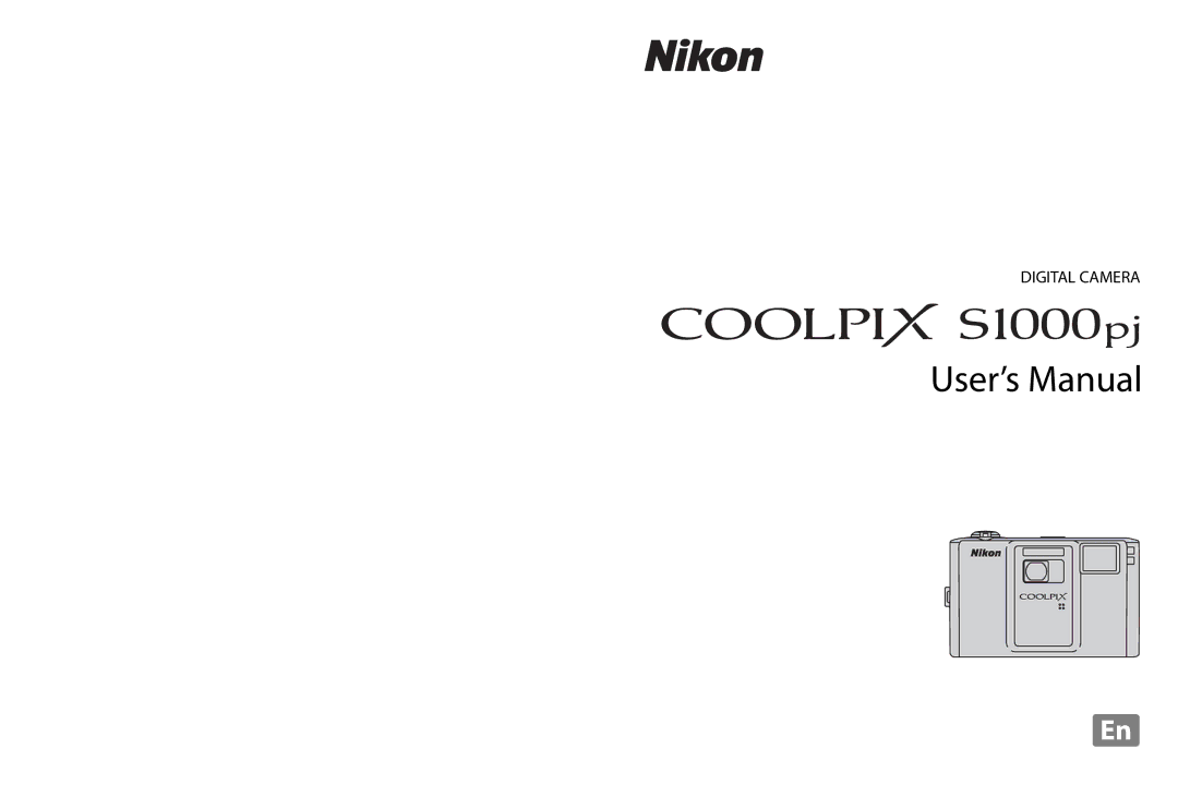 Nikon COOLPIXS1000PJ user manual User’s Manual 