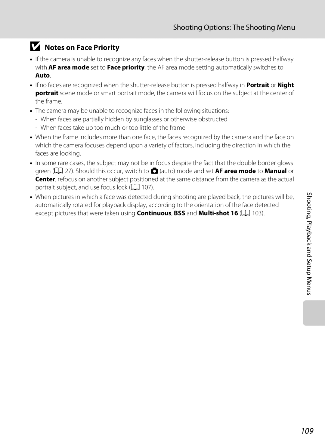 Nikon COOLPIXS1000PJ user manual 109 