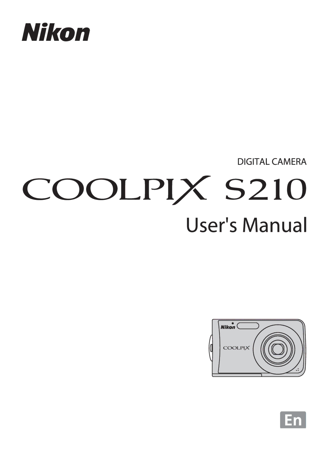 Nikon COOLPIXS210P, COOLPIXS210CB manual 