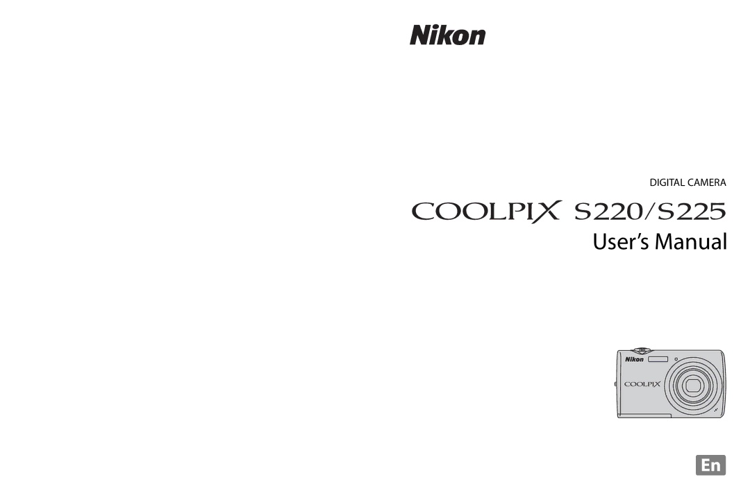 Nikon COOLPIXS220CB, COOLPIXS220P, COOLPIXS220GB user manual User’s Manual 