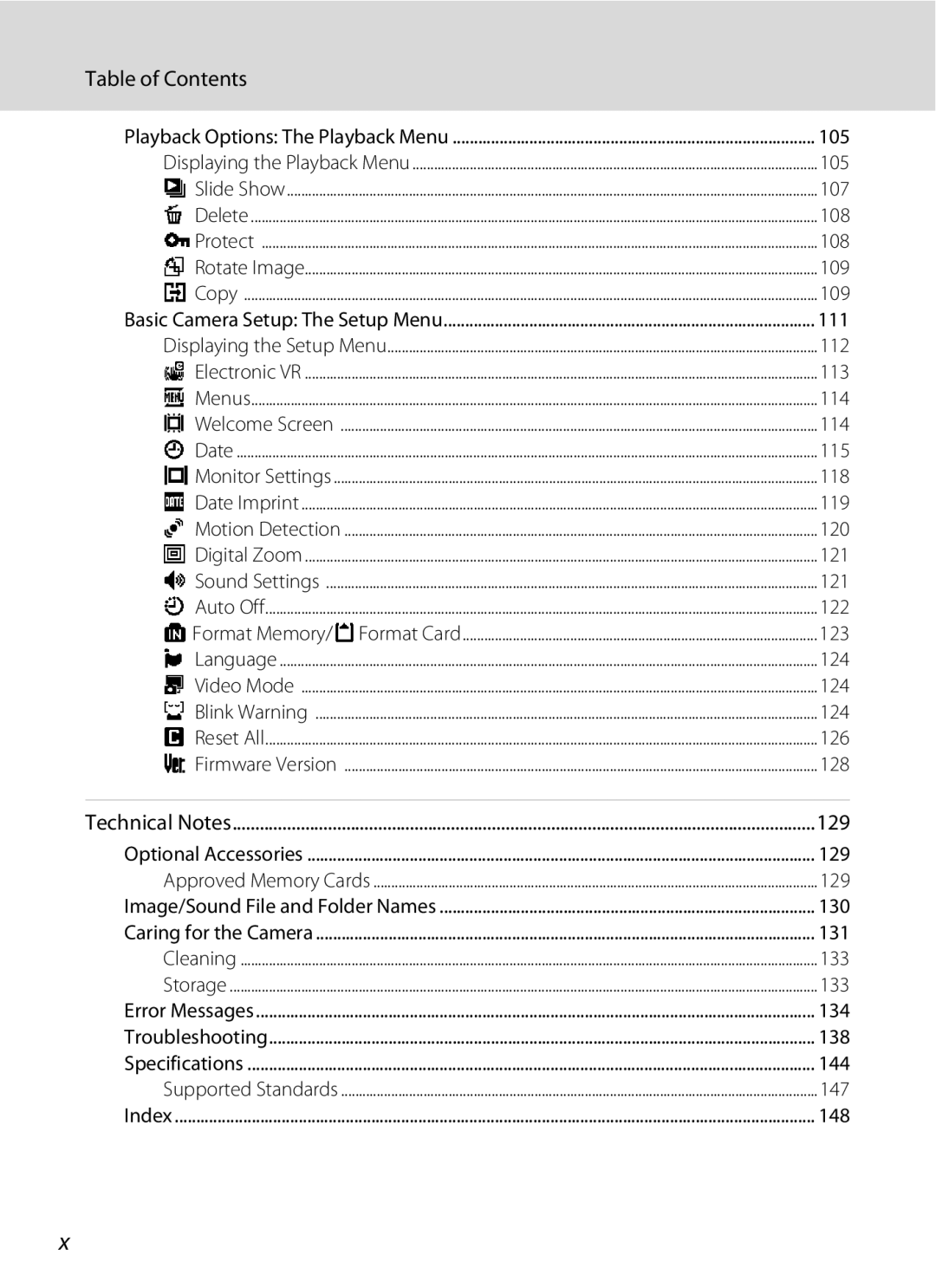 Nikon COOLPIXS220P, COOLPIXS220CB, COOLPIXS220GB user manual 105 