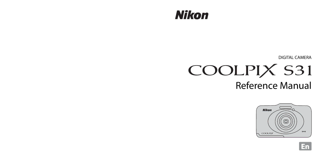 Nikon COOLPIXS31WHT, COOLPIXS31YEL, COOLPIXS31BLUE, COOLPIXS31PNK, S31 White manual Reference Manual 