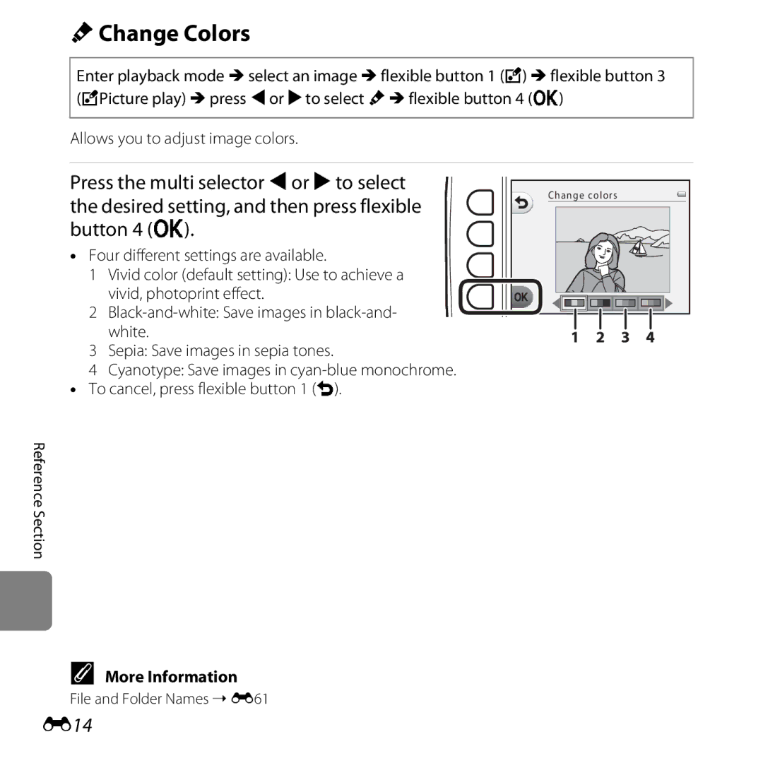 Nikon COOLPIXS31YEL, COOLPIXS31WHT, COOLPIXS31BLUE, COOLPIXS31PNK, S31 White manual DChange Colors, E14 