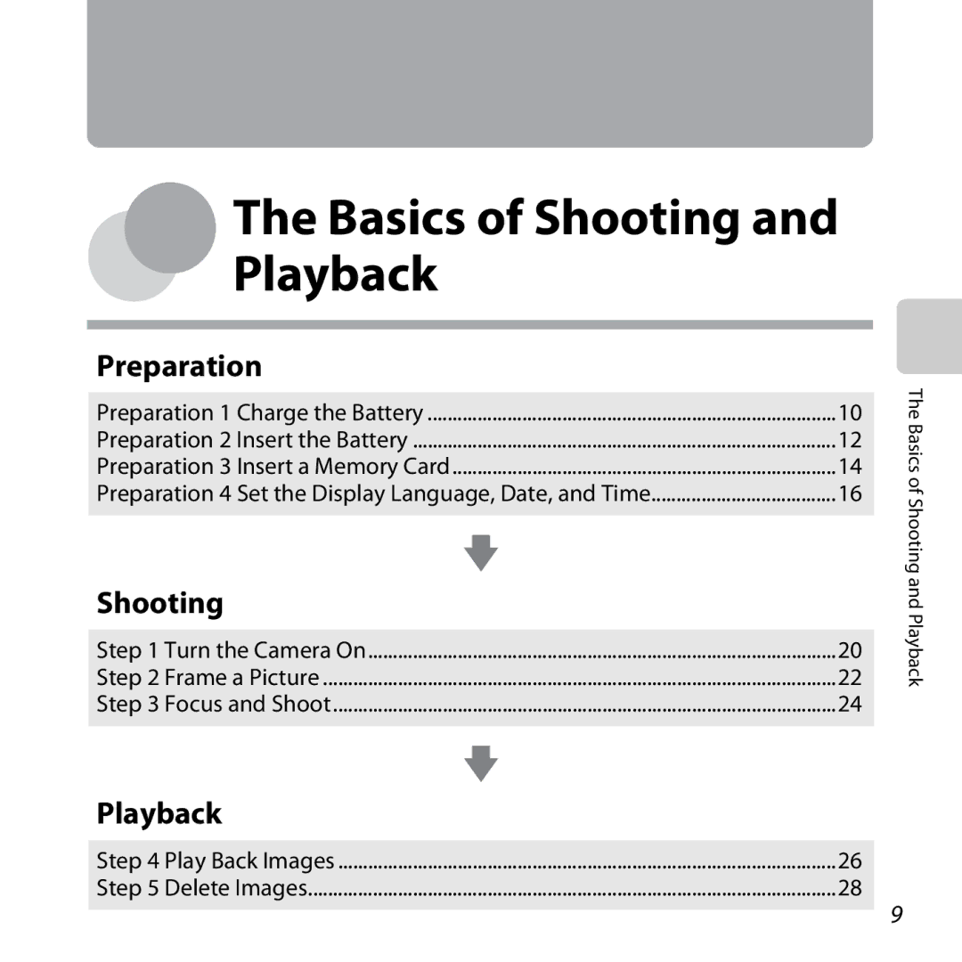 Nikon S31 White, COOLPIXS31YEL Preparation 4 Set the Display Language, Date, and Time, Basics of Shooting and Playback 