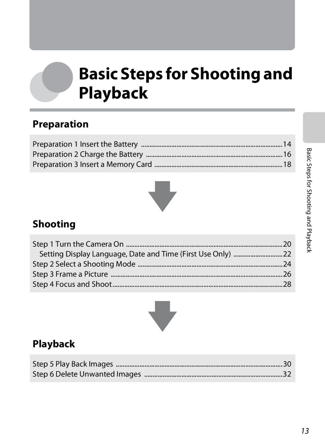 Nikon COOLPIXS3300RED, COOLPIXS3300BLK, COOLPIXS3300SIL, coolpix s3300 manual Basic Steps for Shooting and Playback 