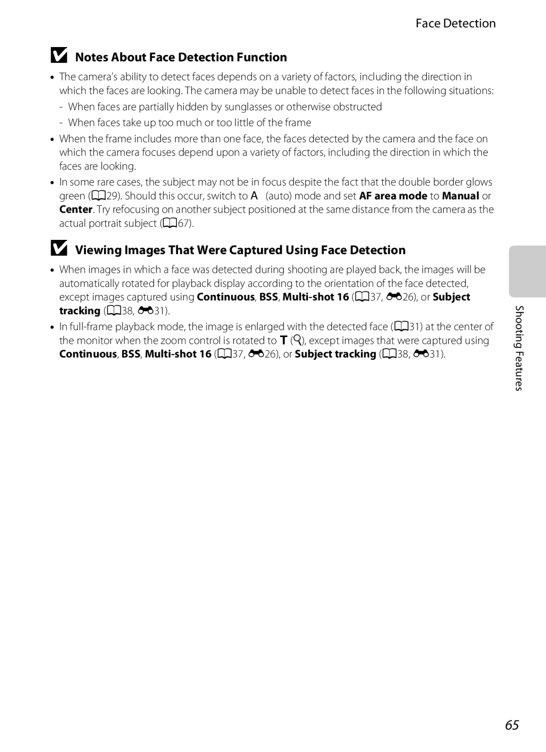 Nikon COOLPIXS3300RED, COOLPIXS3300BLK, COOLPIXS3300SIL manual Viewing Images That Were Captured Using Face Detection 