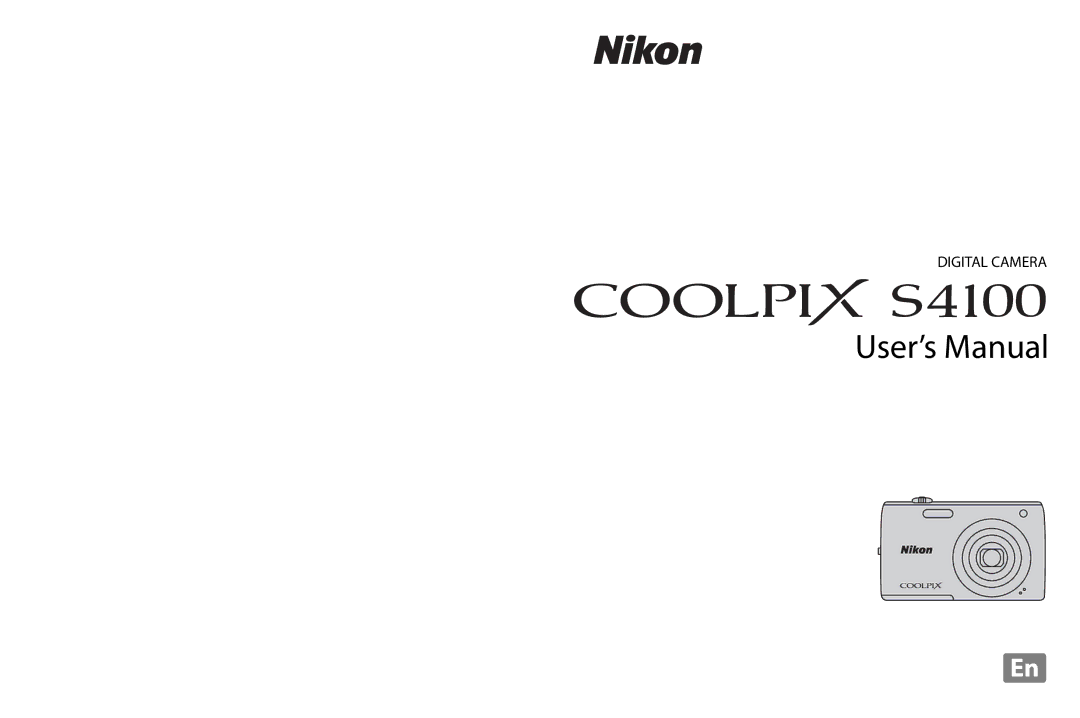 Nikon COOLPIXS4100BLK, COOLPIXS4100PLMDKIT, COOLPIXS4300PLUMKIT, COOLPIXS4100SLV user manual User’s Manual 