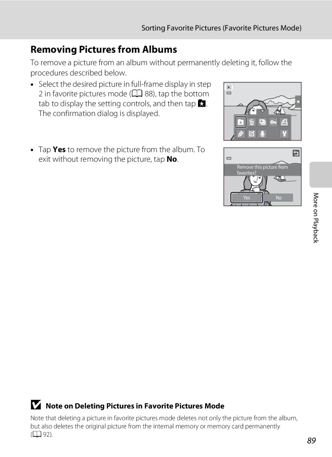 Nikon COOLPIXS4300PLUMKIT, COOLPIXS4100BLK, COOLPIXS4100PLMDKIT, COOLPIXS4100SLV user manual Removing Pictures from Albums 