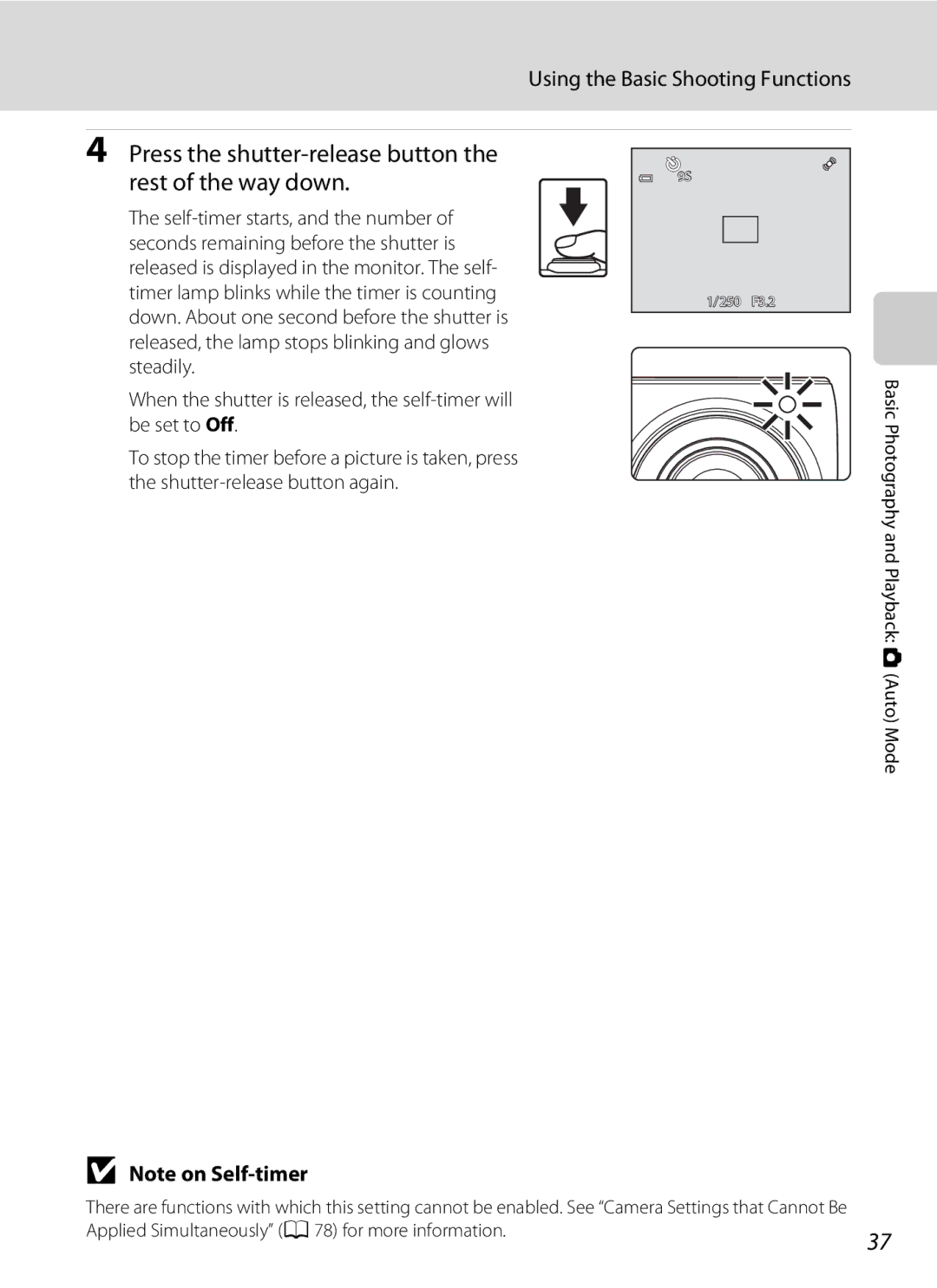 Nikon COOLPIXS4100BLK, COOLPIXS4100PLMDKIT, COOLPIXS4300PLUM user manual Applied Simultaneously A78 for more information 