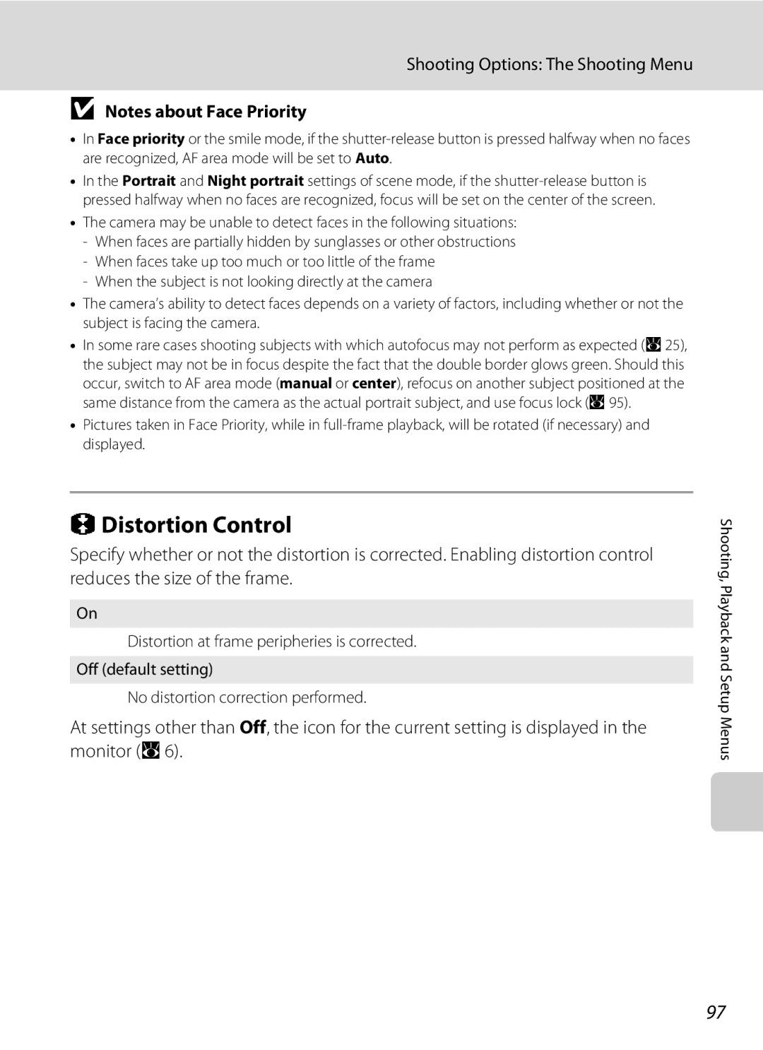 Nikon COOLPIXS550GB, COOLPIXS550P, COOLPIXS550CB user manual QDistortion Control 