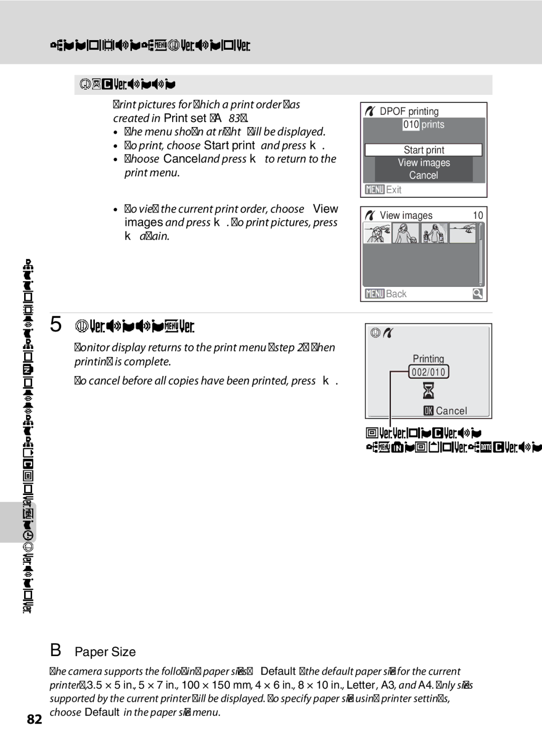 Nikon COOLPIXS550GB, COOLPIXS550P, COOLPIXS550CB user manual Paper Size 