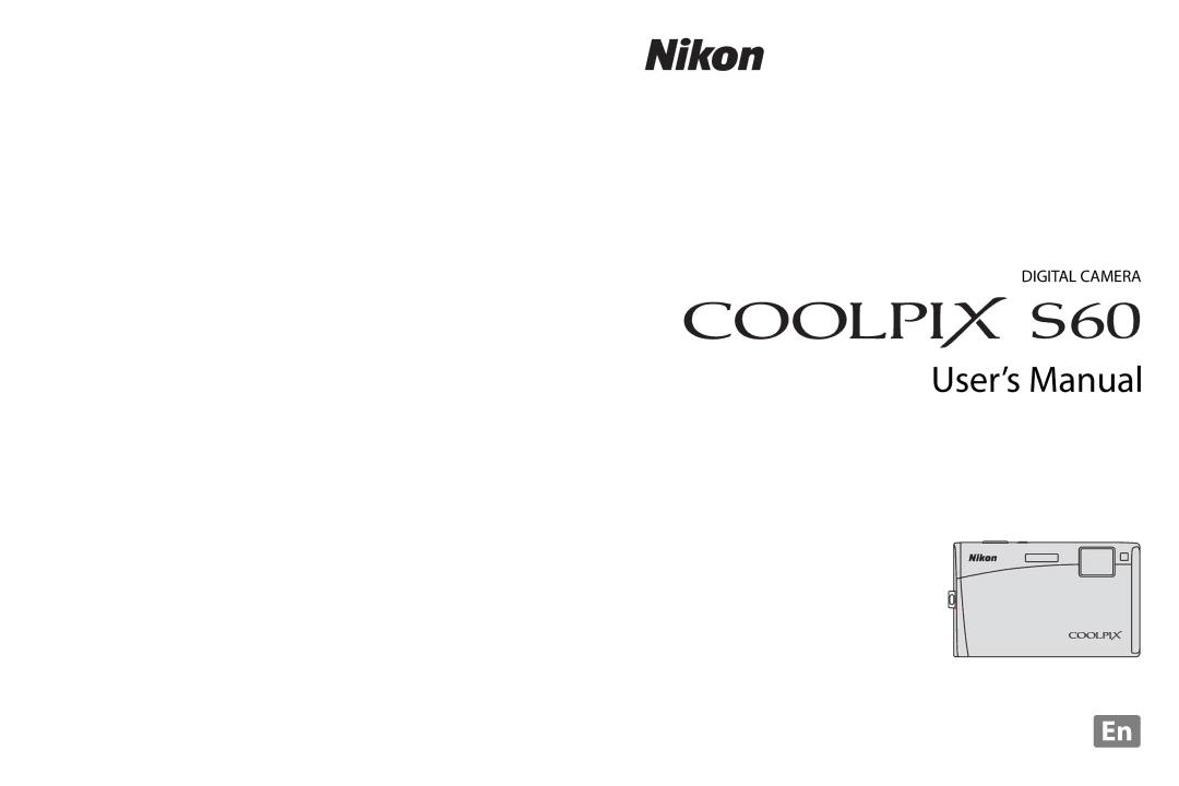 Nikon COOLPIXS60PNK, COOLPIXS60RED, COOLPIXS60BK user manual User’s Manual 