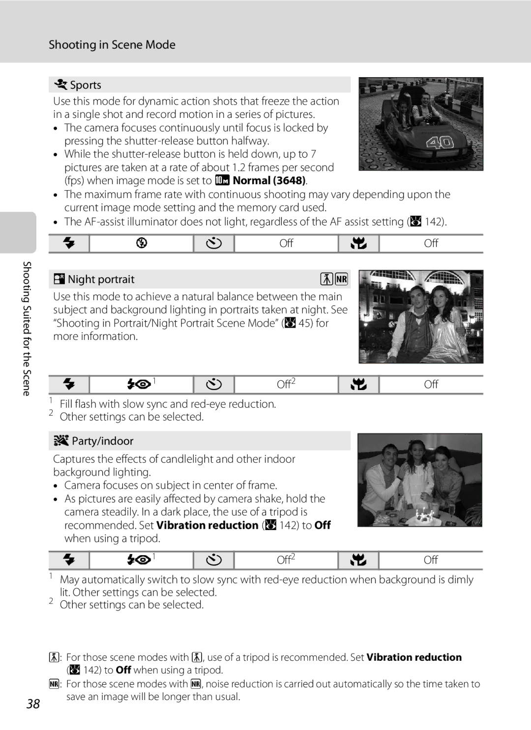 Nikon COOLPIXS60BK, COOLPIXS60RED, COOLPIXS60PNK user manual Sports, More information, Lit. Other settings can be selected 