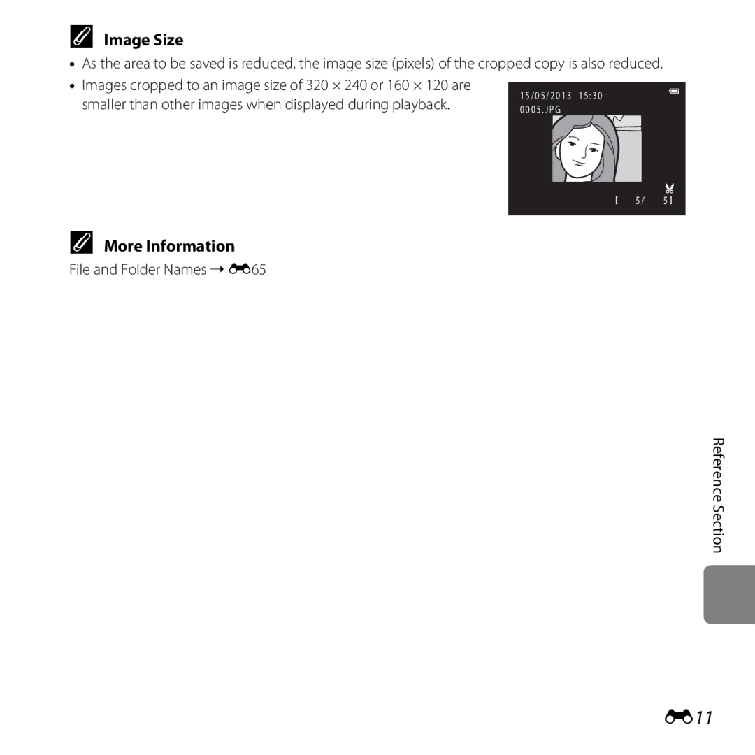 Nikon L28 Red, CT3A03 11, L28 Black, COOLPIXL28SIL, COOLPIXL28BLK, 6MN15911 03 manual E11, Image Size 