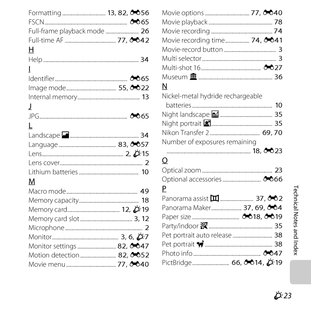 Nikon CT3A03 11, L28 Black, L28 Red, COOLPIXL28SIL, COOLPIXL28BLK, 6MN15911 03 manual F23, Pet portrait auto release 