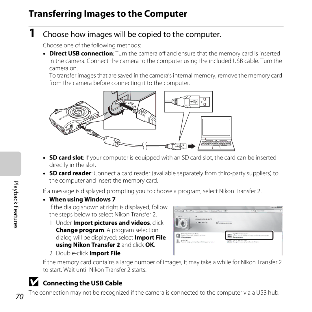 Nikon 6MN15911 03, CT3A03 11, L28 Transferring Images to the Computer, Choose how images will be copied to the computer 