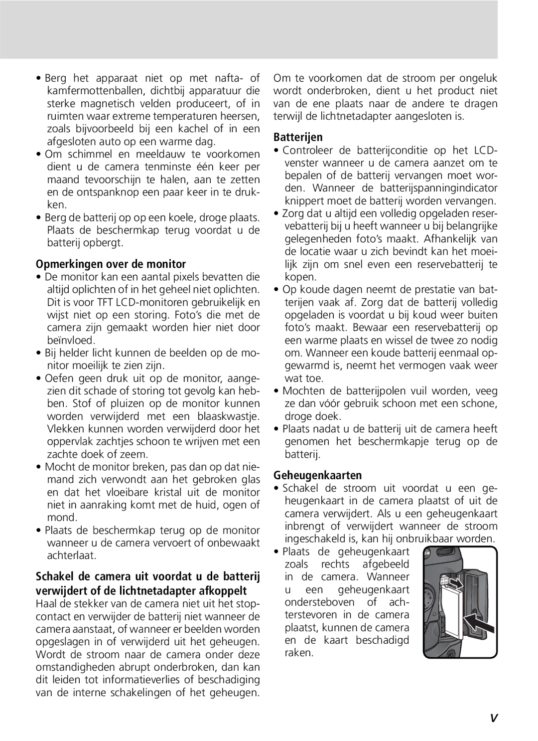 Nikon D2H manual Opmerkingen over de monitor, Batterijen, Geheugenkaarten 