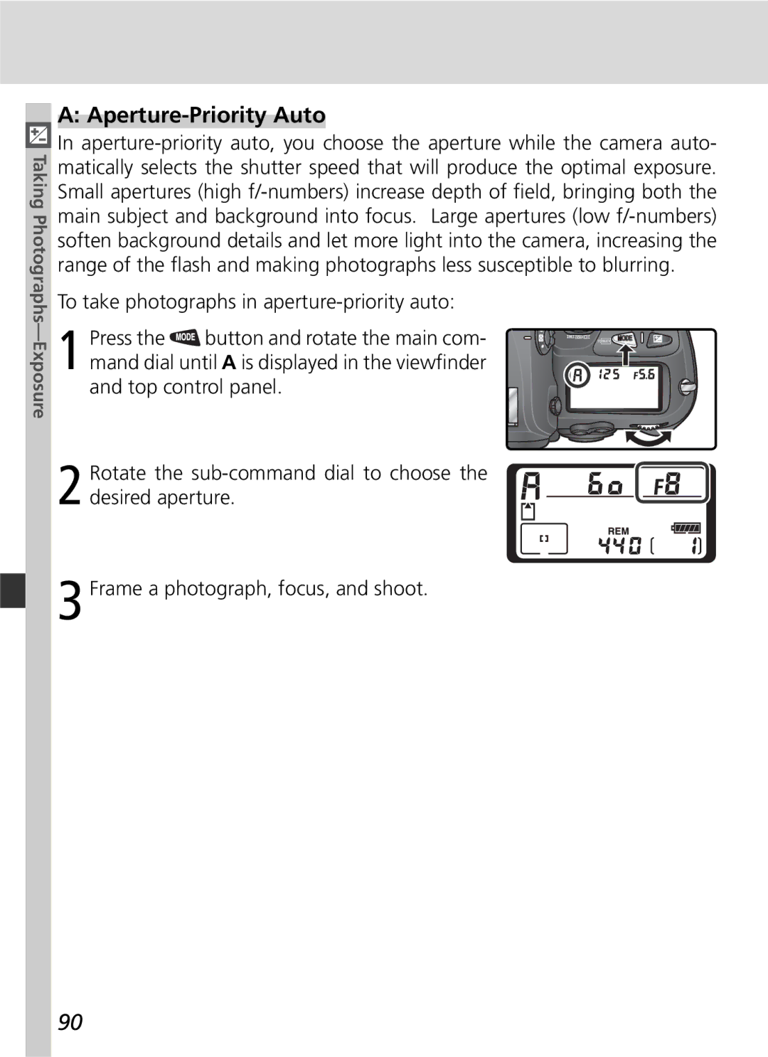 Nikon D2H manual Aperture-Priority Auto 