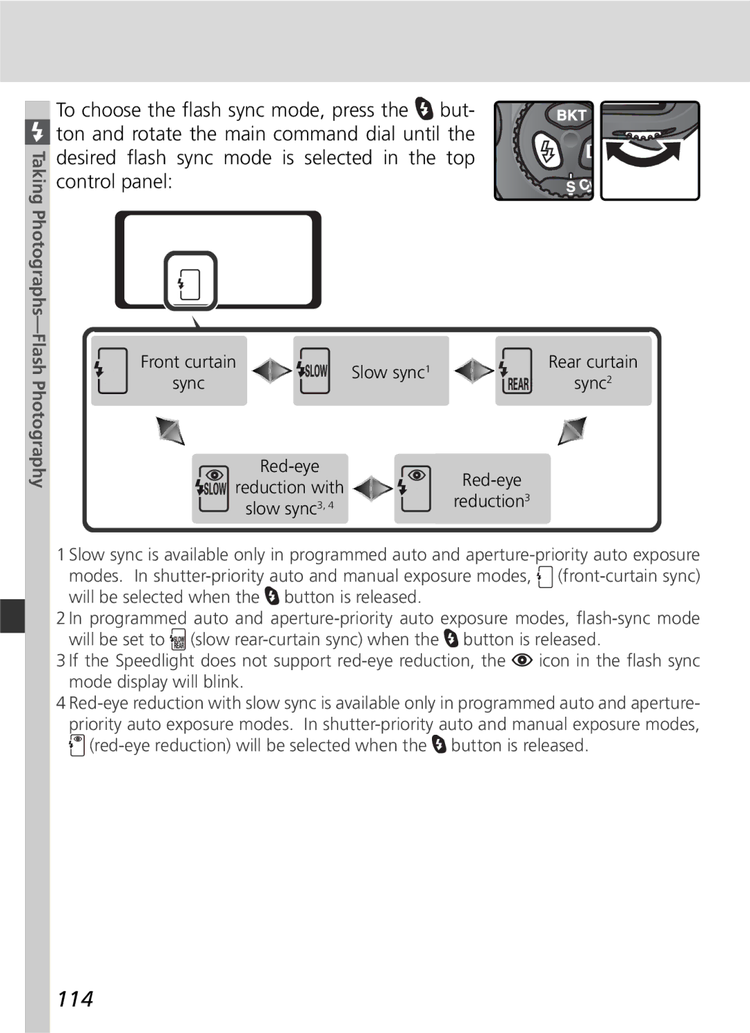 Nikon D2H manual 114, Taking Photographs-Flash Photography 