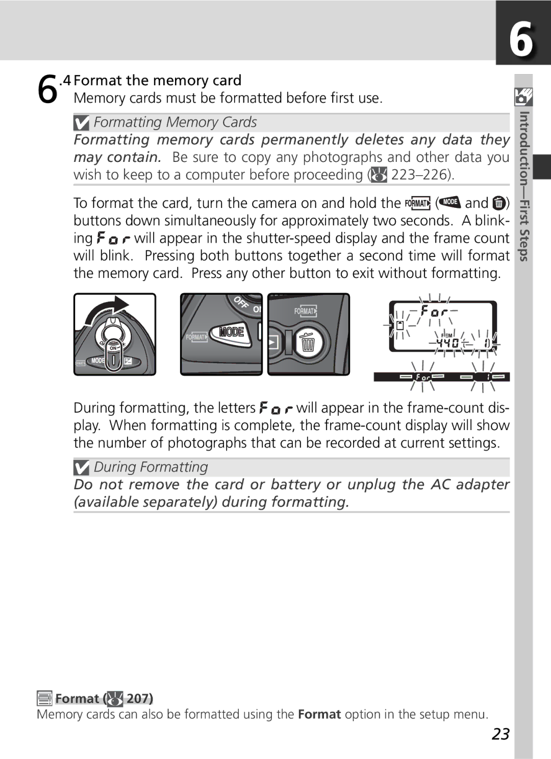 Nikon D2H manual Format 