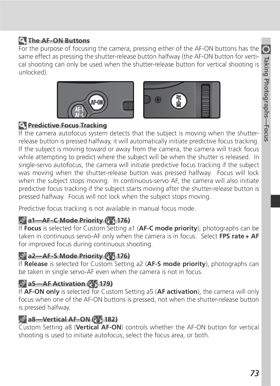 Nikon D2H manual Taking Photographs-Focus 