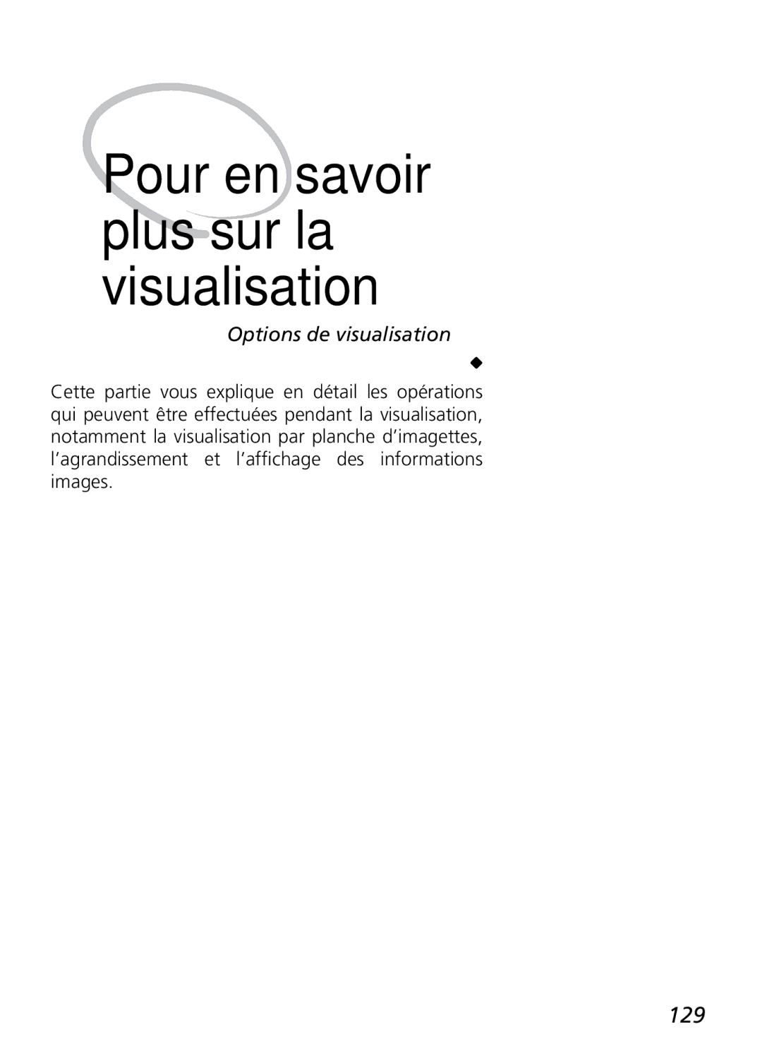 Nikon D2H manual 129, Options de visualisation 