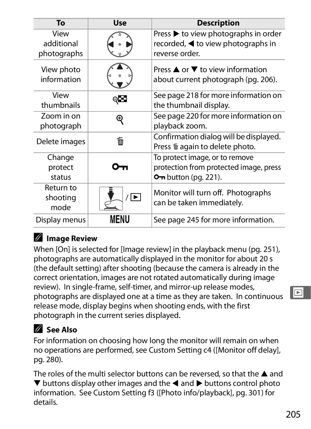 Nikon D300OUTFIT, D300BODY, 920162 user manual 205 