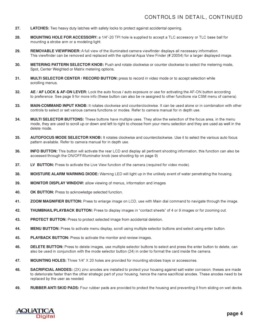 Nikon D300s manual Controls in Detail 