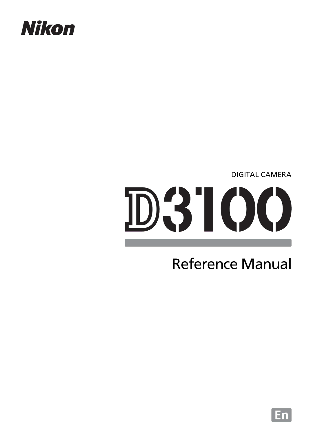 Nikon D3100 2 manual Reference Manual 