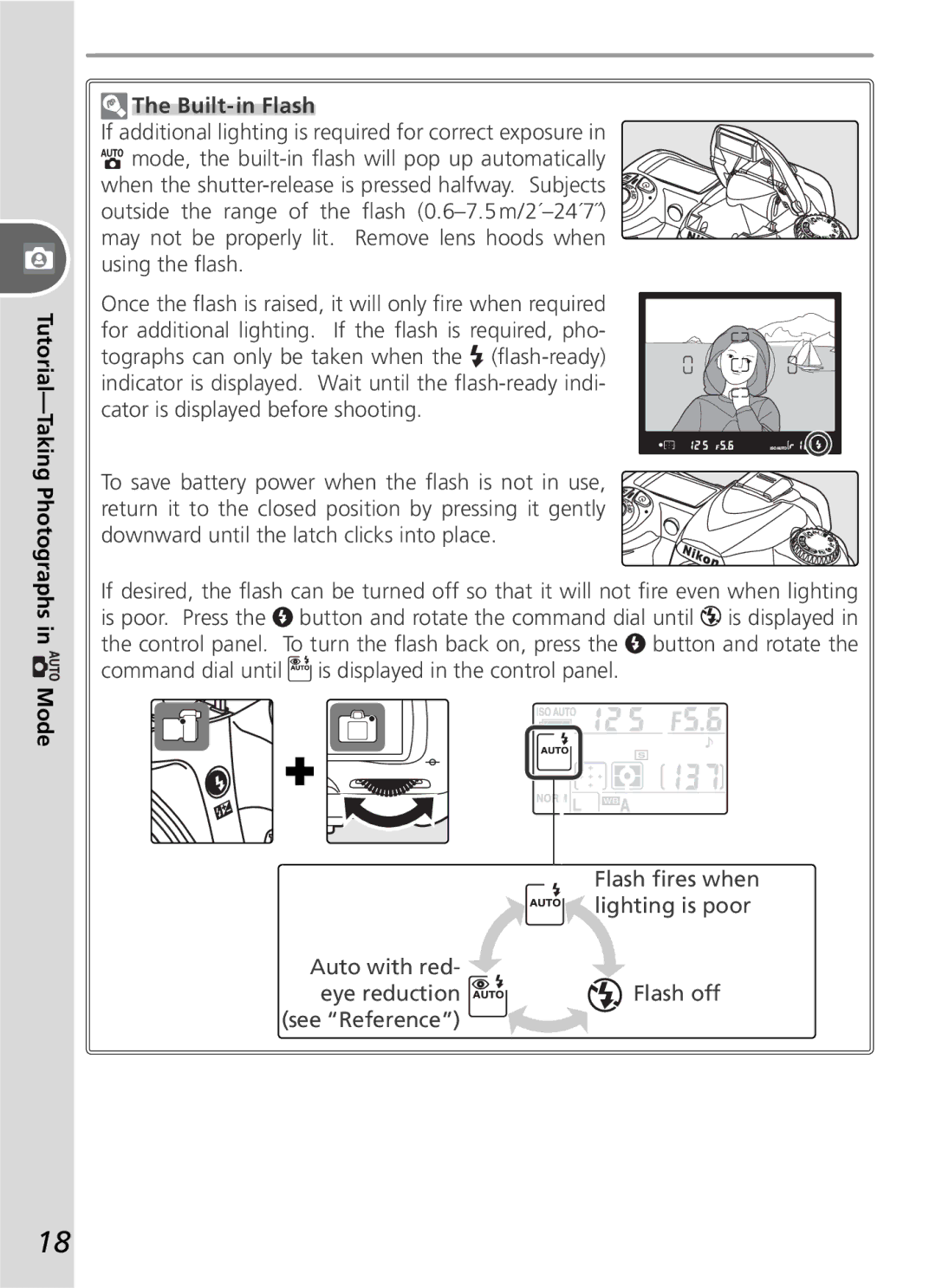 Nikon D50 manual Built-in Flash 