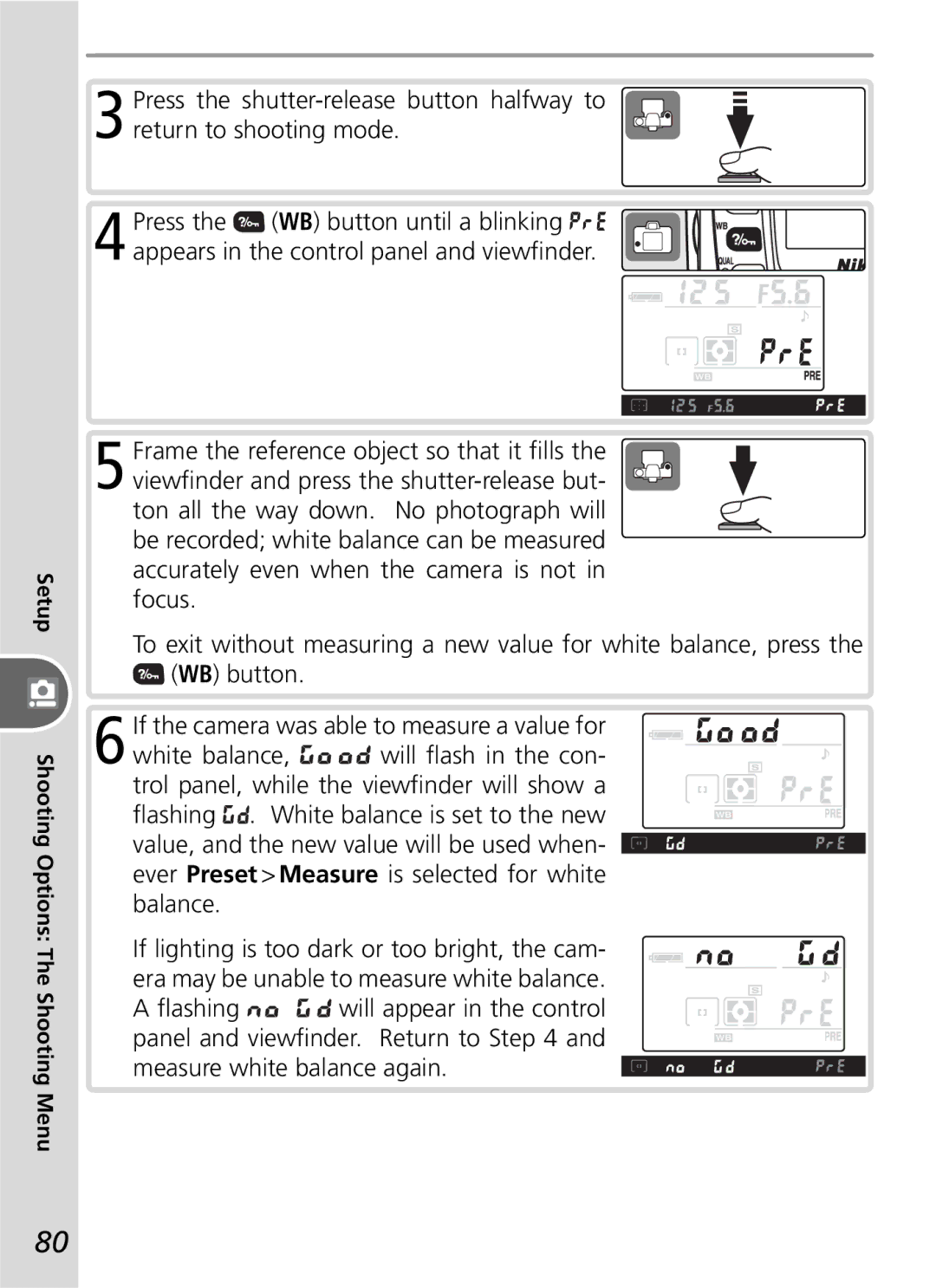 Nikon D50 manual Setup Shooting Options The Shooting Menu 