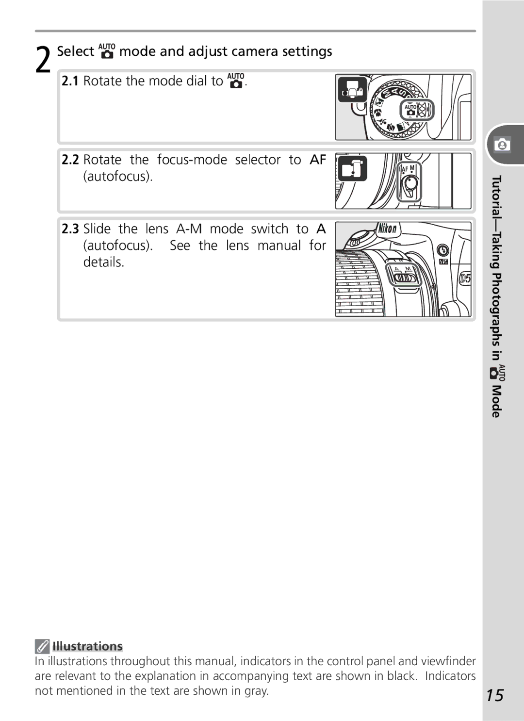 Nikon D50 manual Illustrations 