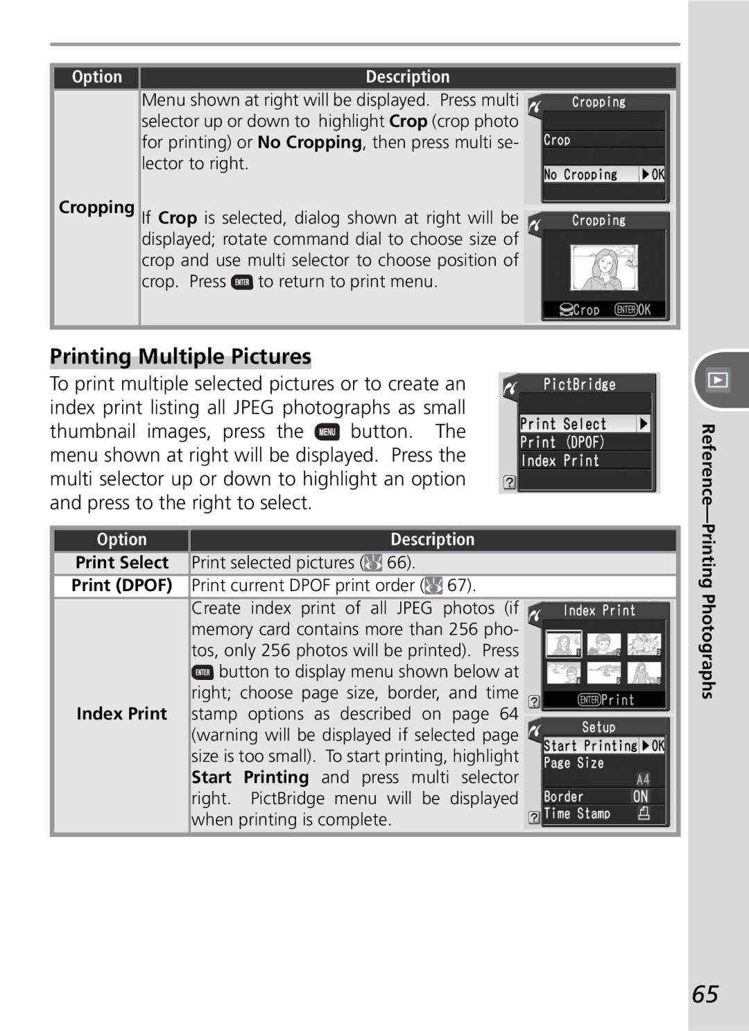 Nikon D50 manual Printing Multiple Pictures 