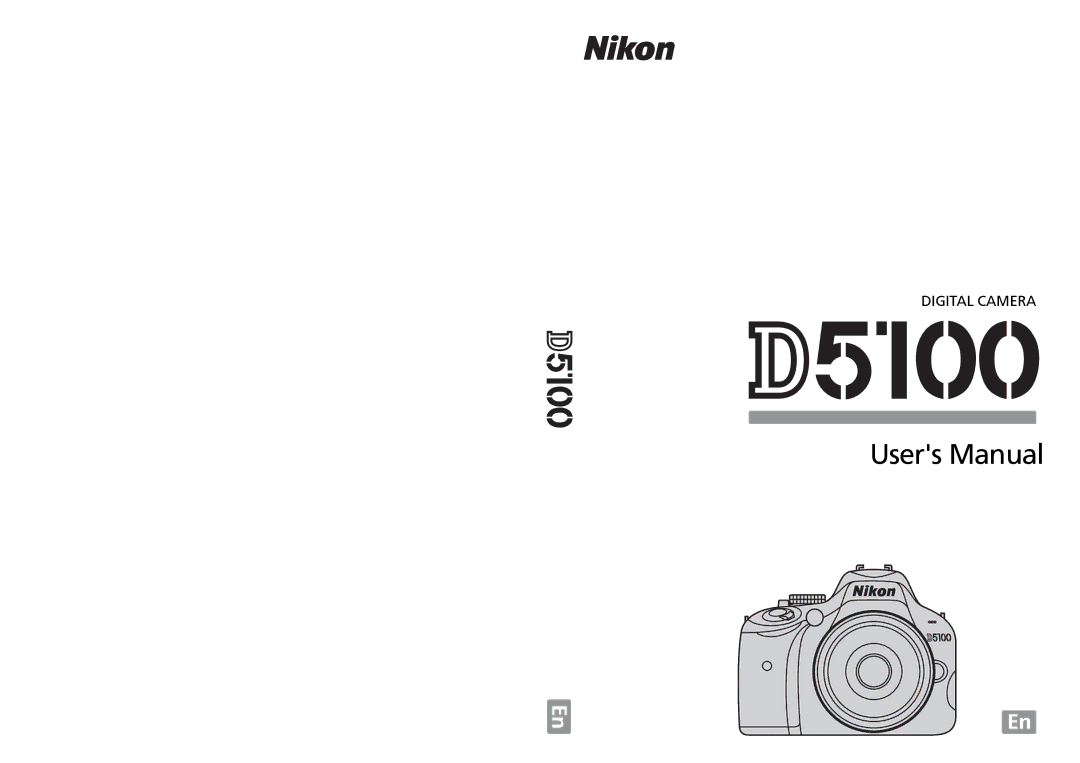 Nikon D5100 (18-55mm Kit), D5100 1855mm Kit, 25478B, 25476 user manual Digital Camera 