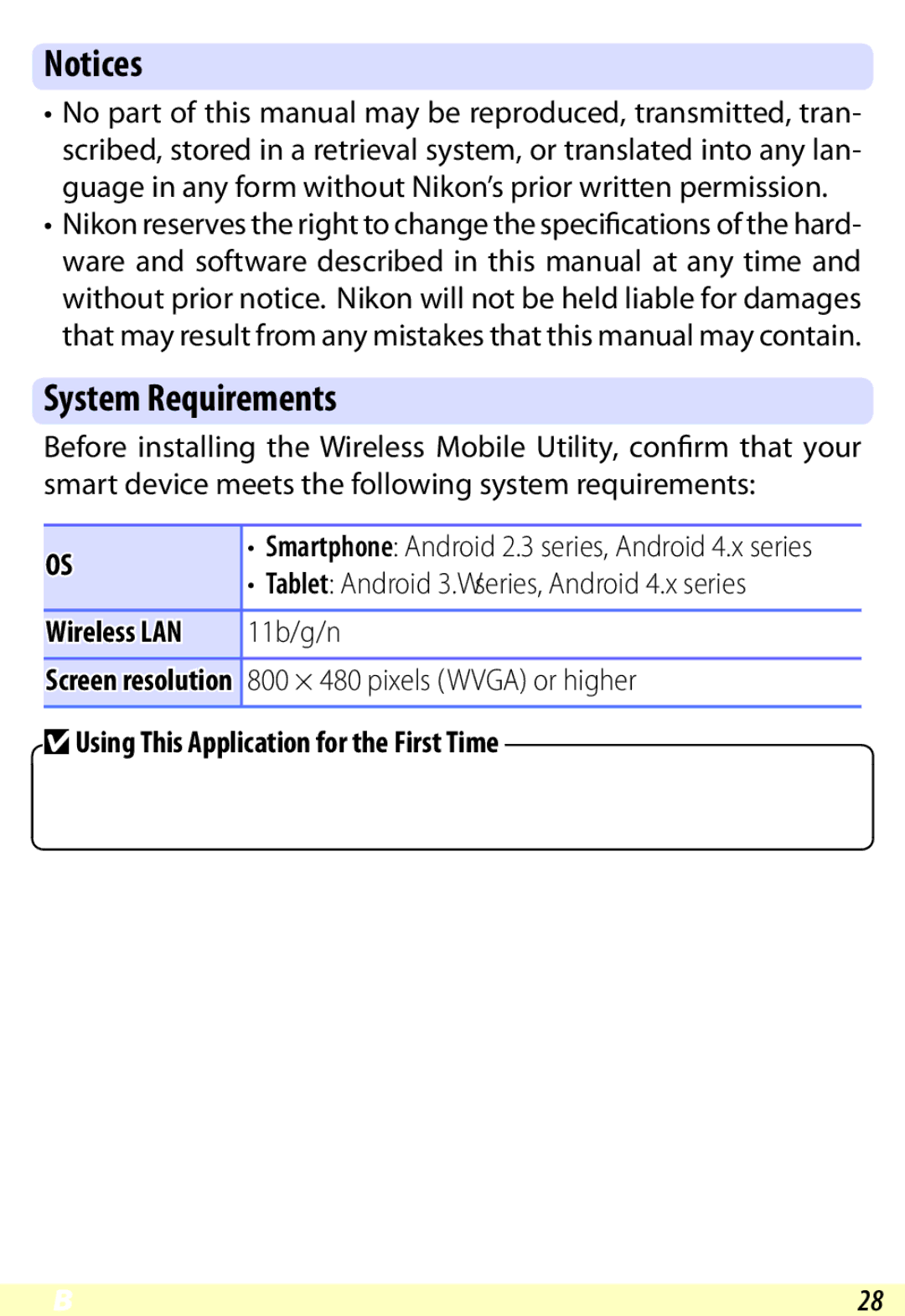 Nikon D600 user manual System Requirements 