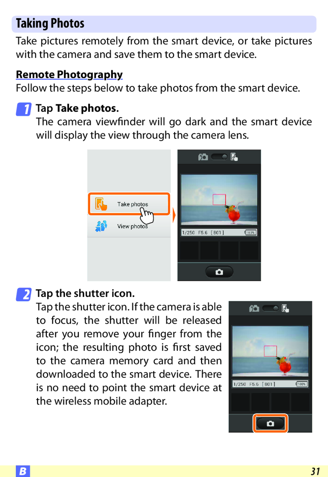 Nikon D600 user manual Taking Photos 