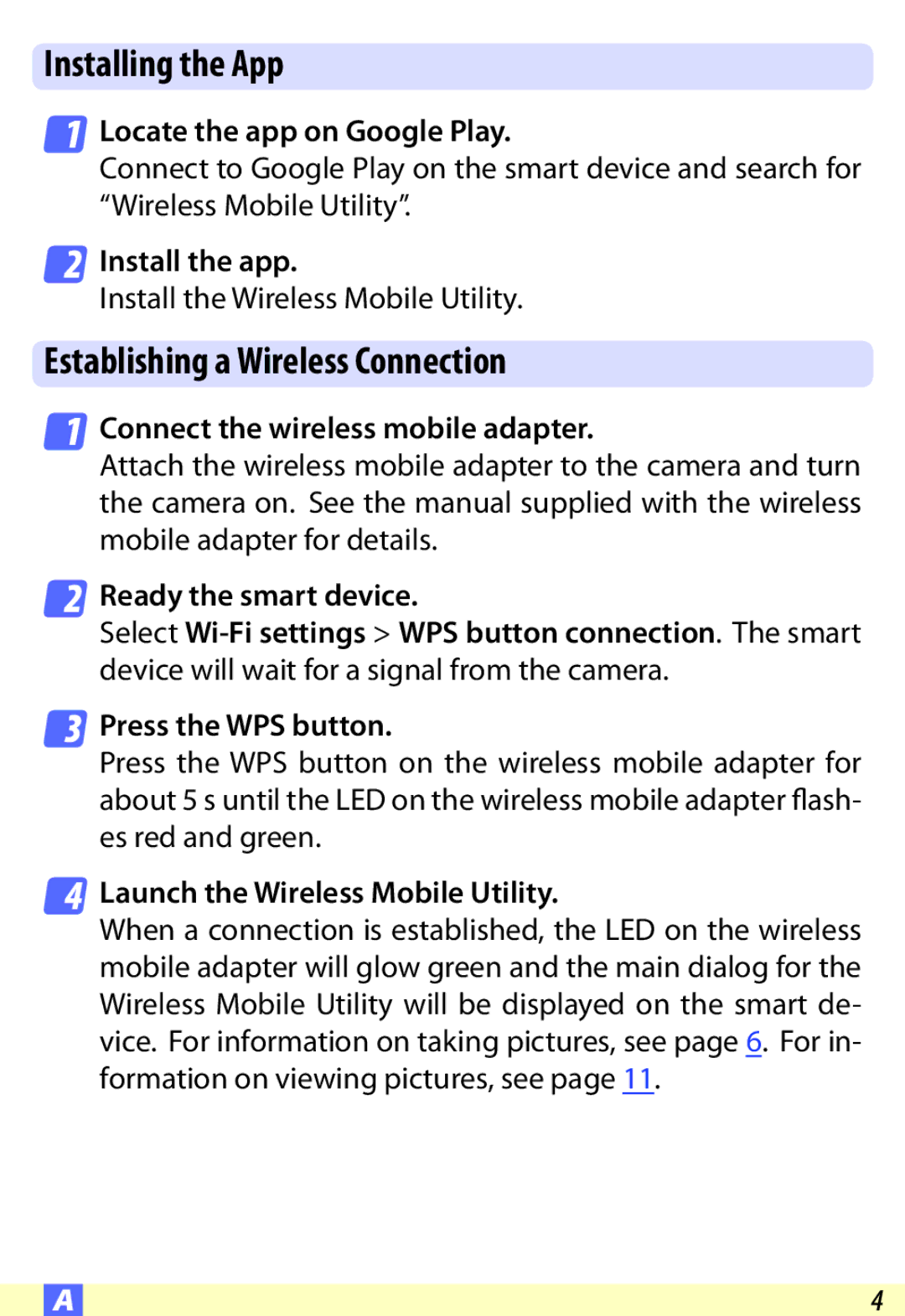 Nikon D600 user manual Installing the App, Establishing a Wireless Connection 