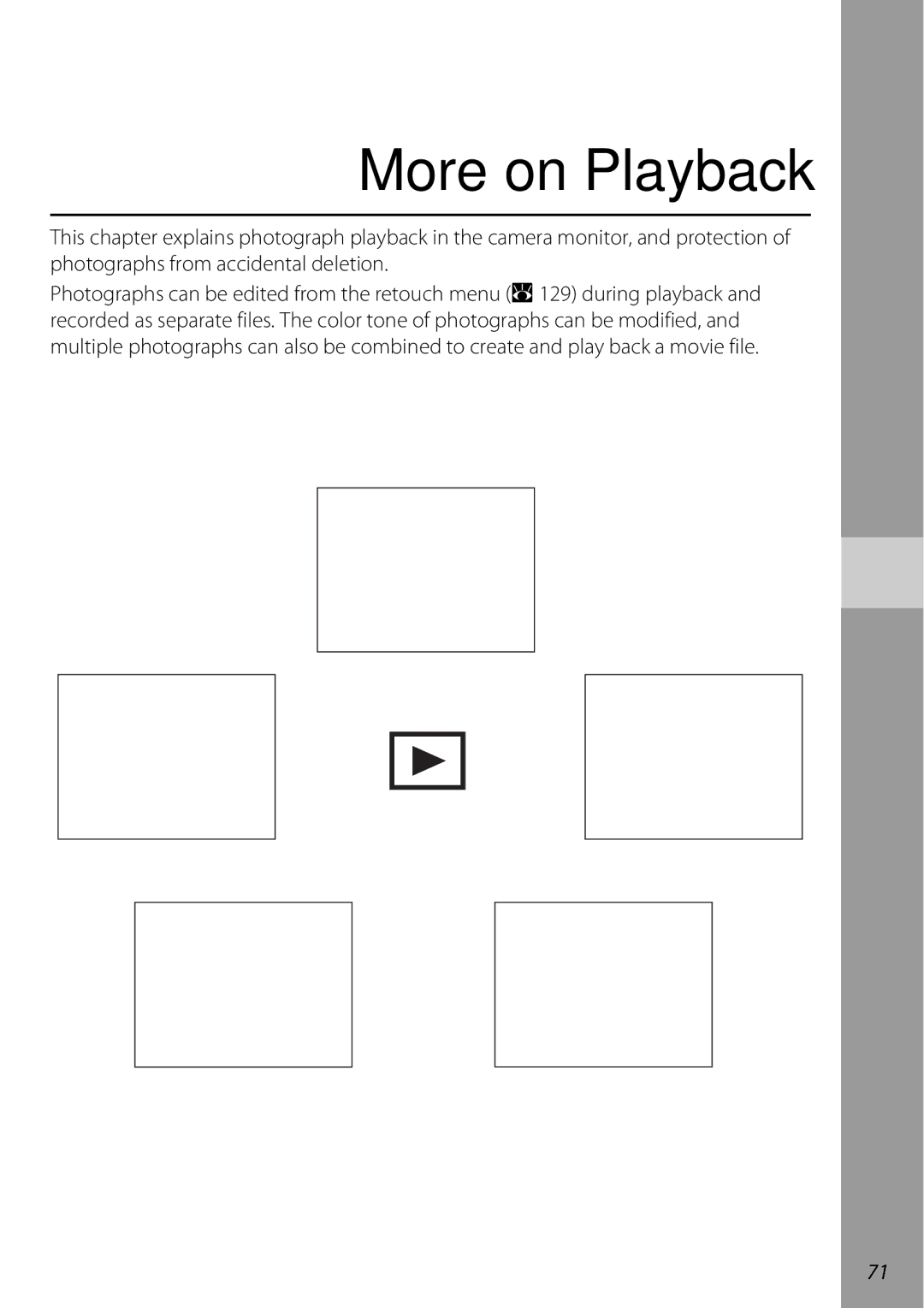 Nikon 25438, D60OUTFIT, D60BODY user manual More on Playback 