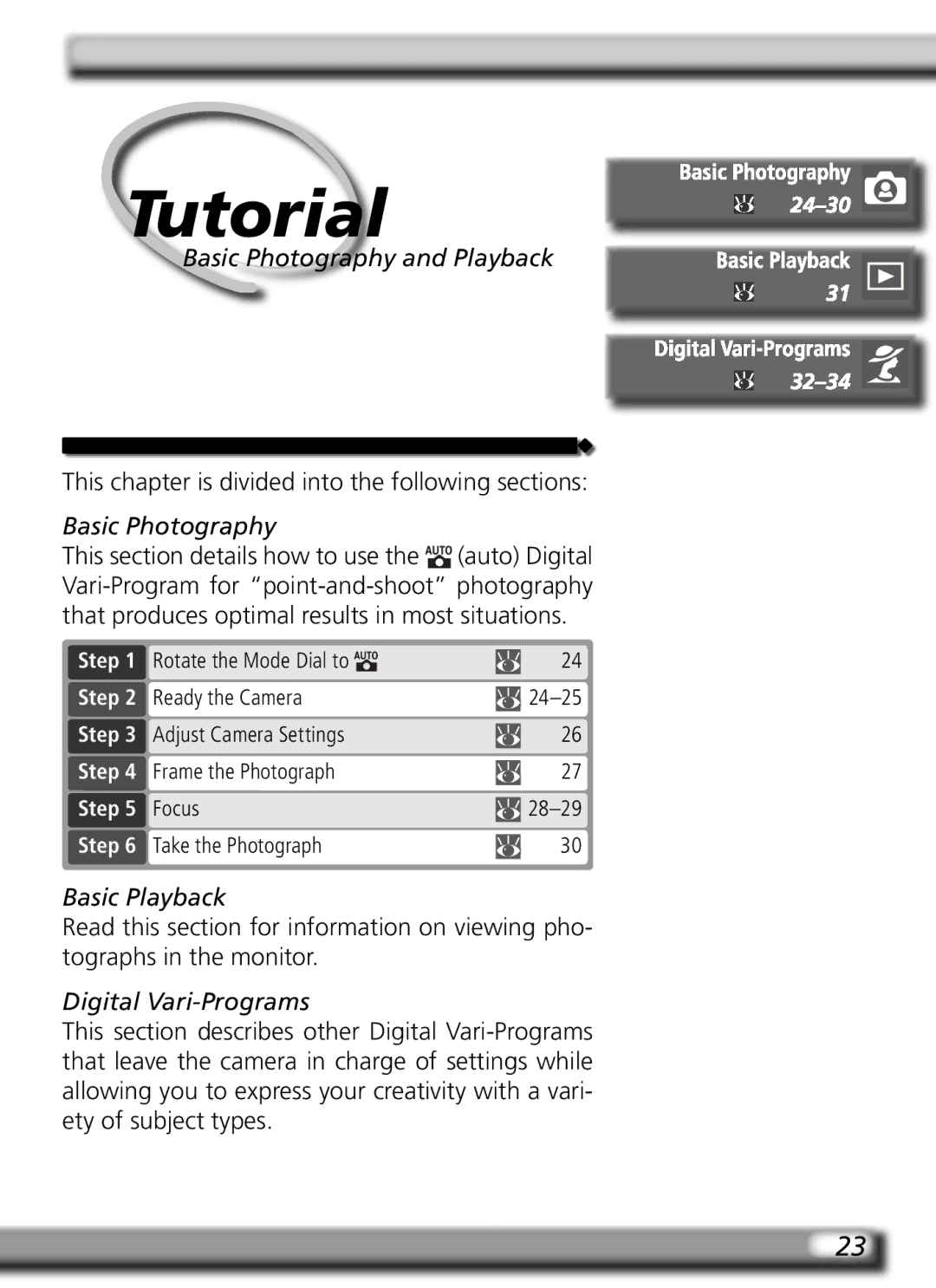 Nikon D70 manual Basic Photography and Playback, Basic Playback, Step, Frame the Photograph 