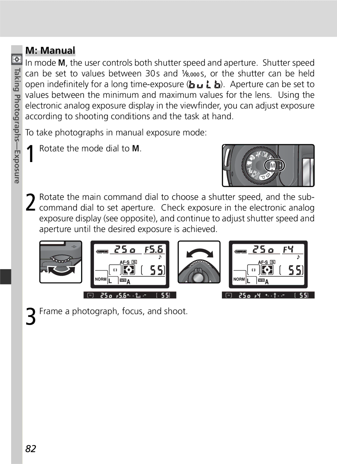 Nikon D70 manual Manual 