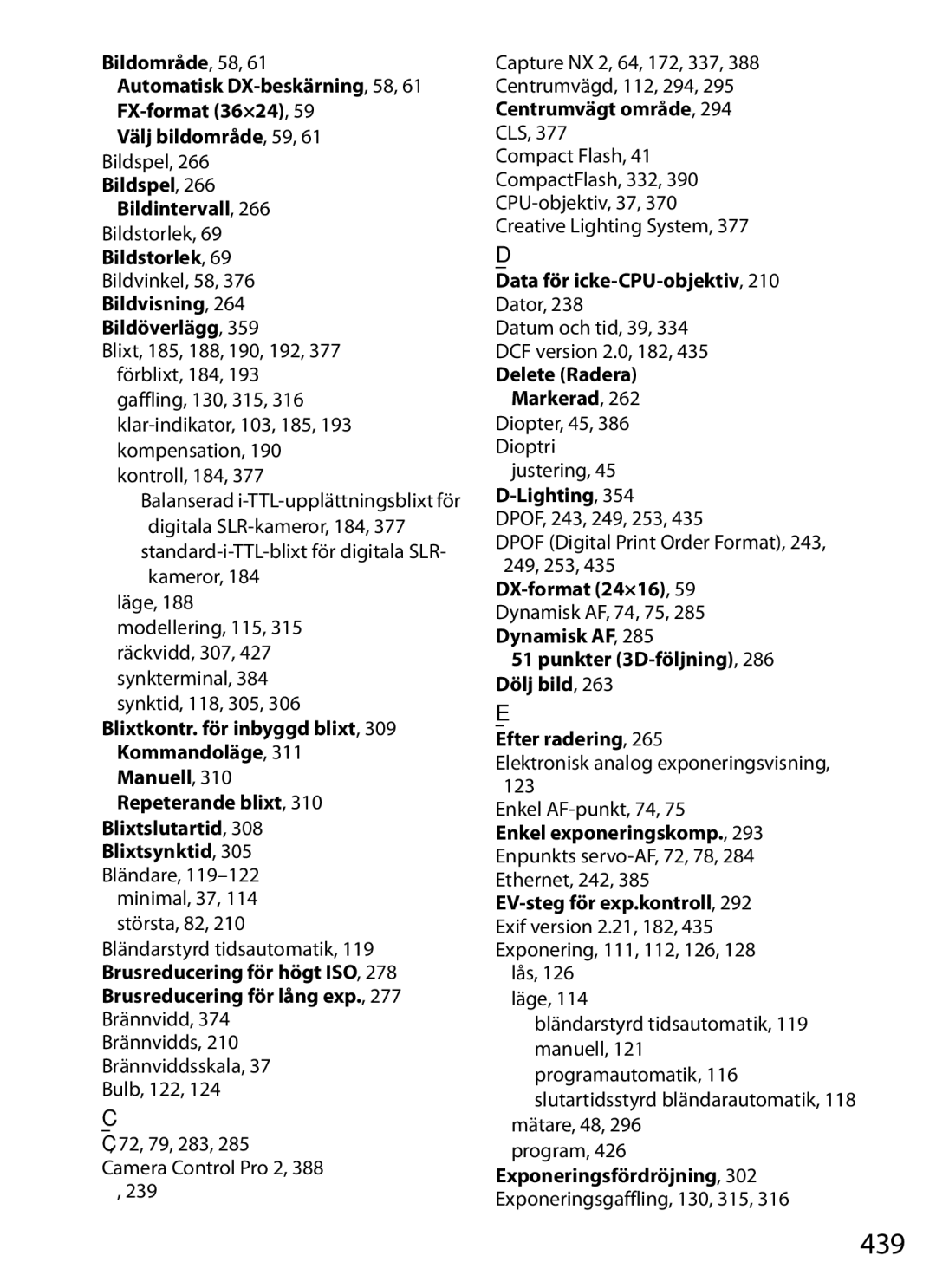 Nikon D700 manual 439, Bildvisning Bildöverlägg 