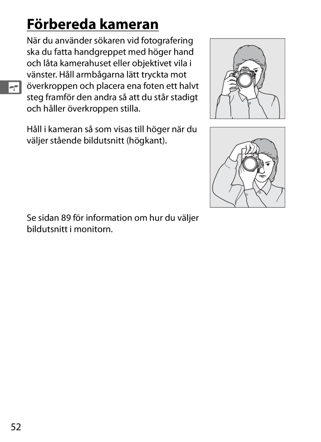 Nikon D700 manual Förbereda kameran 