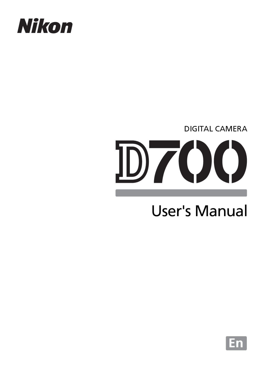 Nikon D700 manual 