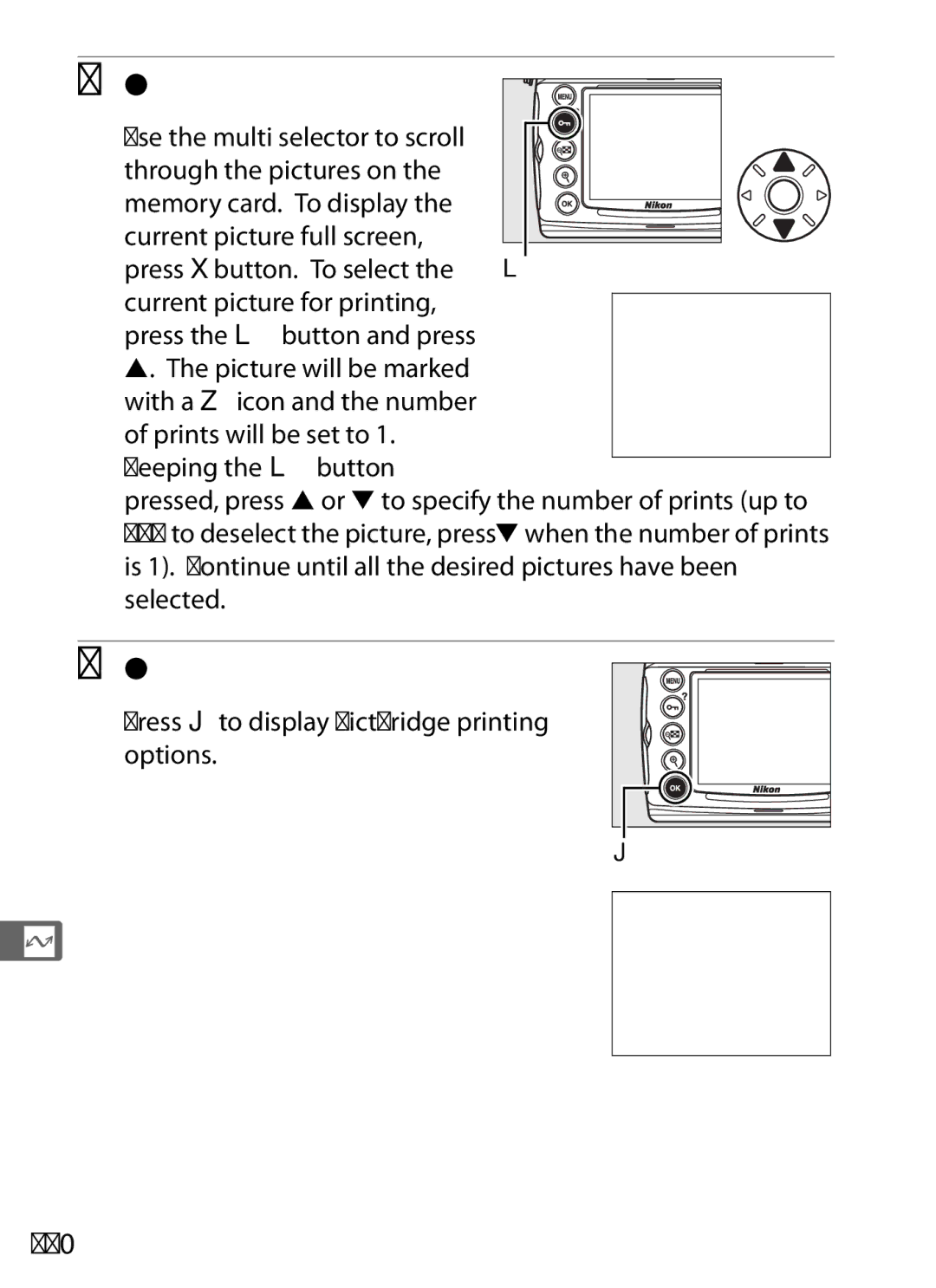 Nikon D700 manual Select pictures, 250 