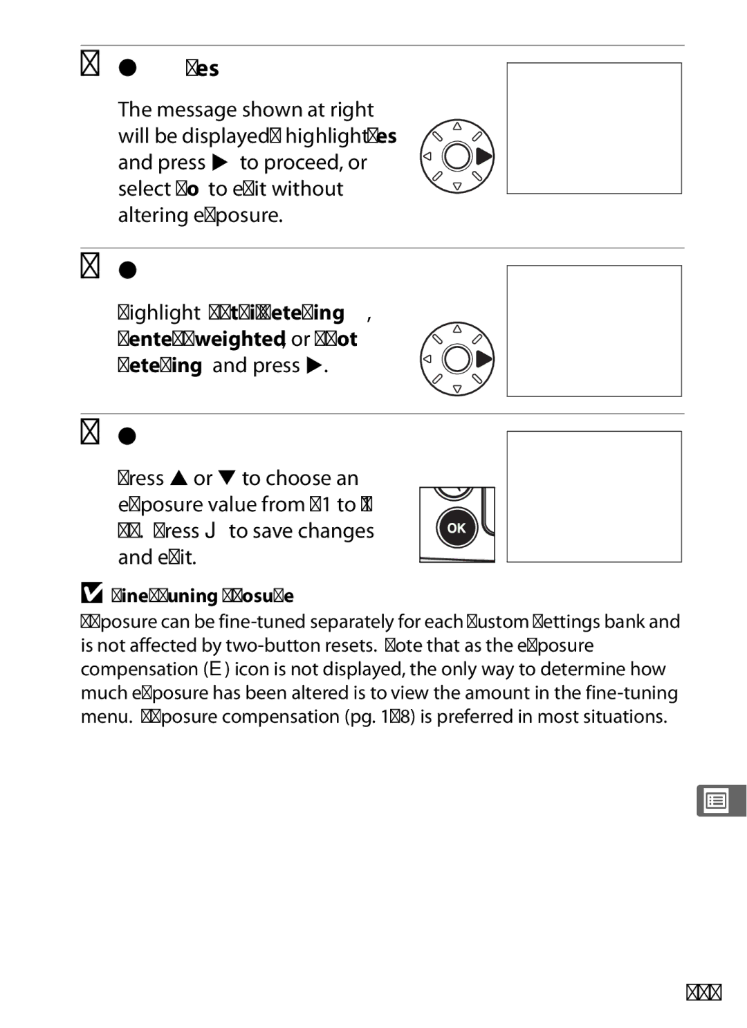 Nikon D700 manual Select a metering method, Choose an exposure value, 295, Fine-Tuning Exposure 