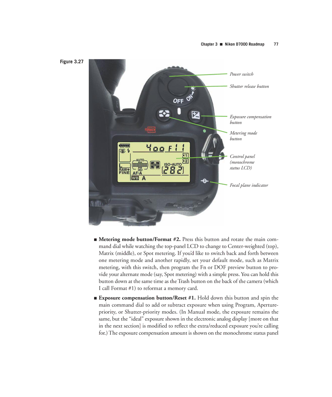 Nikon D7000 manual Focal plane indicator 