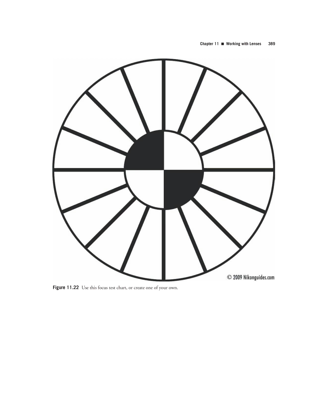 Nikon D7000 manual Use this focus test chart, or create one of your own 