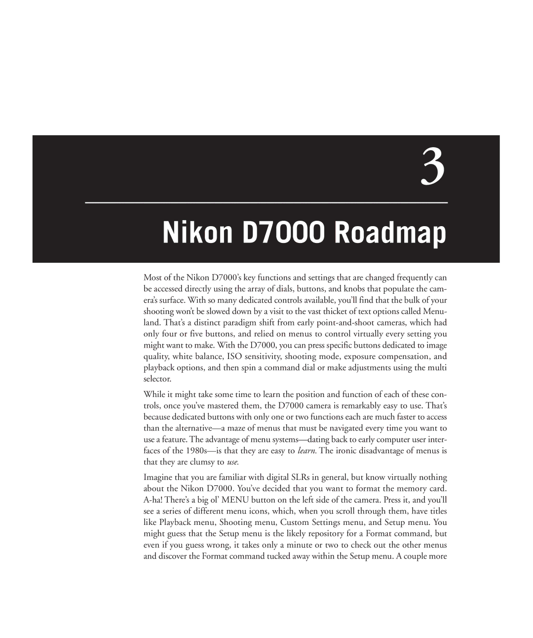 Nikon manual Nikon D7000 Roadmap 